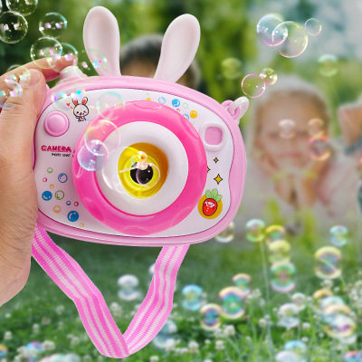 New Automatic Bubble Machine Bubble Blowing Toys Night Market Hot Sale Summer Dolphin Windmill Electric Bubble Blowing Camera