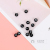 DIY Ornament Accessories Children's Handmade Bracelet String Beads Material Black round Acrylic English Letter Beads