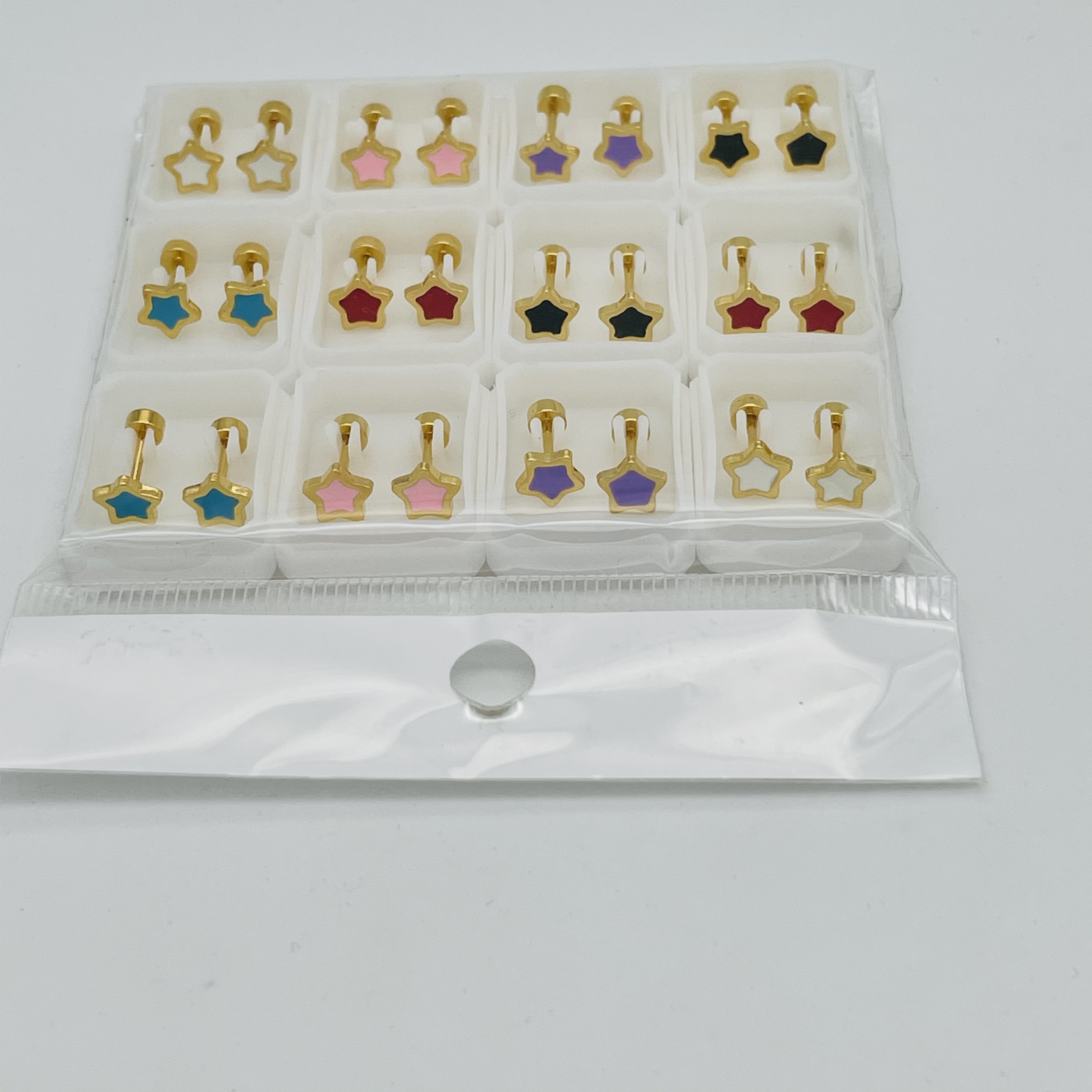 气质耳钉高级感网红耳饰不锈钢小巧新款潮2025时尚滴油油彩耳钉