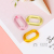 Transparent Opening Connecting Shackle DIY Jewelry Chain Acrylic Plastic Bag Keychain Hanging Plastic Accessories Wholesale
