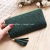 Single Pull Bag Women's Bag Cross-Border Fashion Clutch Fashion Rhombus Zipper Wallet Solid Color Tassel Coin Purse