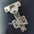 Buffer Hydraulic Cabinet Door Hinge Damping Door Hinge Hydraulic Damping Fixed Four-Hole Bottom Furniture Hardware