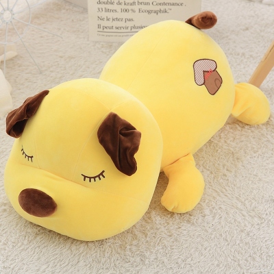 Sitting Dog Plush Toy Doggy Baby Doll Cute Sleeping Pillow Doll Girl Birthday Gift for Girlfriend