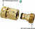 American Brass 3/4 Hose Quick Connector Garden Hose Connection Hermaphrodite Connector Accessories 6 Points Quick Connector