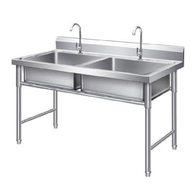 Sink Stainless Steel Shelf Sink Single Sink Large Tea Room Mop Pool Mop Sink Commercial School Factory Lengthened