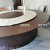Club Solid Wood Electric Dining Table and Chair Company Canteen Reception Electric Dining Table Hotel Large round Table