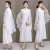 Chinese Summer Women's Improved Zen 2021 Chinese White Shawl Fairy Temperament Improved Hanfu Retro Dress