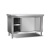 Stainless Steel Sliding Door Table Kitchen Equipment Commercial Console Household Countertop Sub-Locker