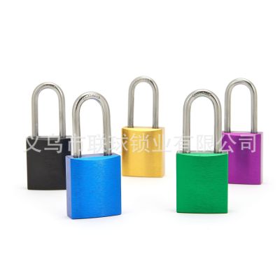 Factory Direct Spot Aluminum Alloy Color Padlock Copper Cylinder Two-Level Management Lock Mother Lock Also Zero Batch Mixed Color