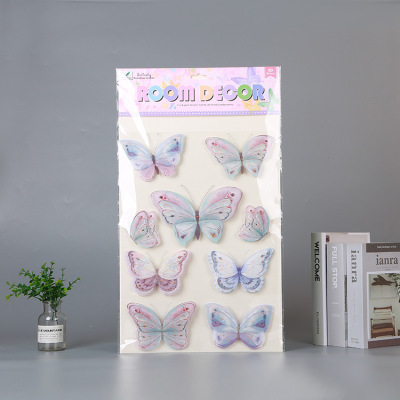 Novelty Stickers PVC Butterfly Stereo Layer Stickers Wall Stickers Furniture Decoration Wall Stickers HD