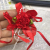 Big Satin Ribbon Flower Bows with Bead wedding Decoration Craft 