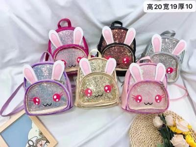 Factory Wholesale Korean Style Children's Bags Cartoon Cute Bow Baby's Backpack Mini Laser Backpack