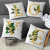 21 New Nordic Simple Sofa Cushion Yellow Cartoon Flowers and Plants Letters Pillow Cover Automotive Waist Cushion
