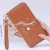 Fashion Women's Wallet Single-Pull Bag Wallet Women's Long and Simple Fashion Zipper Bag Handphone-Friendly
