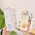 Cute Sticky Note Glass with Straw Children Girl Heart Cute Frosted 450ml Handy Windshield Washer Fluid Cup