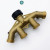 Garden Four-Way Brass Ball Valve American 34 Ball Valve Hose Used in Garden Distributor Faucet 4-Way Water Distributor