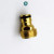 Aluminum Copper Plated 6 Points Outer Teeth Nipple Connector 34 Outer Teeth Water Gun Nipple Connector Aluminum Nipple Connector