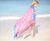 70"X50" Summer Beach Towel Women Fashion Silk Feeling Scarf Oblong Oversize Lightweight Shawl Beach Wrap
