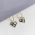 Korean Dongdaemun Fashion Simple Micro Inlaid Zircon Three-Dimensional Peach Heart Earrings Special-Interest Design Hong Kong Style Temperament Ear Clip Women