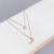 Electroplated Real Gold Star Moon Necklace Women's Exquisite Pentagram Simple All-Match Moon Clavicle Chain Anti-Allergy Jewelry
