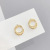 Big Circle Western Style Earrings Stud Earrings 2021 New Trendy Women's Korean Elegant Internet Popular Earrings 925 Silver Pin Earrings