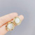 Round Palace Style Opal Pearl Zircon Korean Style New Studs 925 Silver Needle Fashionable Earrings Earrings