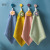 Fu Tian-Coral Fleece Hand Towel Cute Soft Absorbent Nordic Style Kitchen Small Tower with Hook