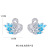 Fried Wool Duck S925 Silver Ear Studs Earrings Mori Girls Swan Zircon Earrings Small Jewelry Factory Wholesale