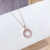 Cold Fashion Geometry Pattern Element Zircon Necklace Female South Korea Dongdaemun Internet Celebrity Ring Clavicle Chain Necklace Wholesale