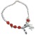 Women's Creative Bracelet, Silver Horse Rich and Safe Bracelet, Red Agate
