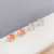 Korean Style New Sterling Silver Needle Color Shaped Four Pieces Petal Stud Earrings Sweet Flower Earrings Ins Style Female Earrings