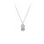 Super Flash Zircon Necklace Women's Fashionable Rose Gold Titanium Steel Clavicle Chain New Fashionable Dignified Pendant Necklace Ornament