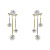 Korean-Style Gold-Plated Earrings Graceful Online Influencer Long Tassel 3A Zircon Earrings Personality Hipster Earrings Sterling Silver Needle