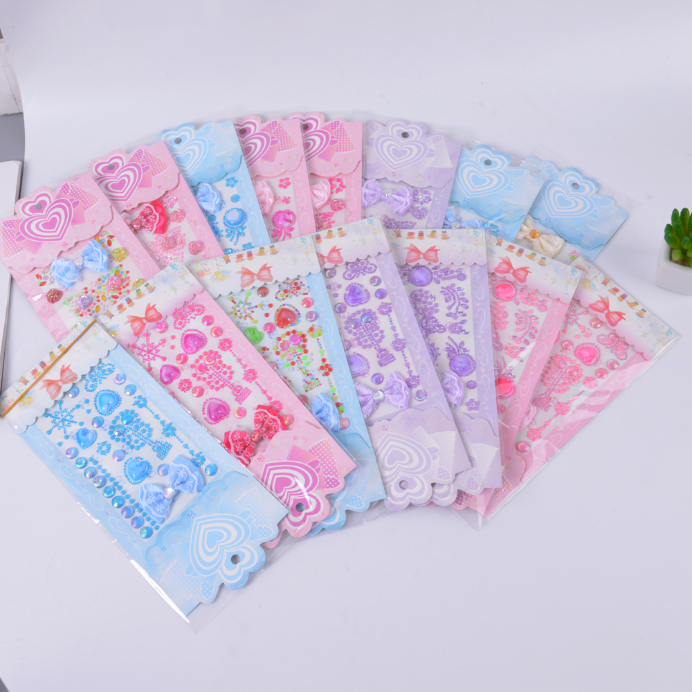 儿童钻石贴画卡通水晶IDY立体手工贴手机装饰亚克力手工创意益智