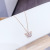 Internet Celebrity Live Broadcast Same Crown Clavicle Chain Female Ins Internet Celebrity Korean Creative Swing Zircon Necklace Titanium Steel Necklace