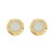 Round Palace Style Opal Pearl Zircon Korean Style New Studs 925 Silver Needle Fashionable Earrings Earrings