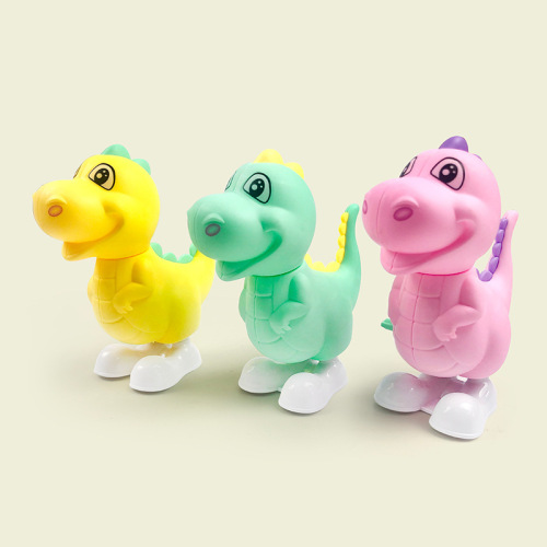 Children‘s Spring Winding Jumping Toys Cartoon Animal Little Dinosaur Infants Baby Wholesale Small Toy Gifts