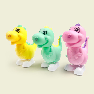 Children's Spring Winding Jumping Toys Cartoon Animal Little Dinosaur Infants Baby Wholesale Small Toy Gifts