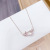 Korean Fashion Vachette Clasp Necklace Full Inlaid Zircon Personality Smart Clavicle Chain All-Matching Fashion Women Ornament Wholesale