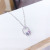 Ins Online Influencer Fashion Personalized All-Match Mini Ring Zircon Necklace Temperament Clavicle Chain Female Necklace Internet Celebrity Jewelry