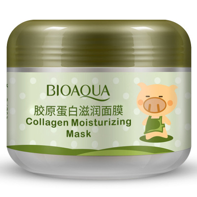 Bioaqua Washing Mask Collagen Nourishing Sleep Mask Cosmetics Wholesale Moisturizing and Oil Controlling WeChat Direct Sales