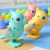 Children's Spring Winding Jumping Toys Cartoon Animal Little Dinosaur Infants Baby Wholesale Small Toy Gifts