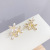 Sterling Silver Needle Fairy Flower Stud Earrings for Women 2020 New Trendy Fresh Earrings Little Daisy Petal Ear Accessory Jewelry
