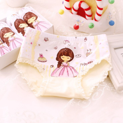 Girls' Underwear Cartoon Princess Toddler Children Teens Baby Girls' Underwear Children's Triangle Girls' Underwear Wholesale Xinjiang Cotton