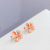 Korean Style New Sterling Silver Needle Color Shaped Four Pieces Petal Stud Earrings Sweet Flower Earrings Ins Style Female Earrings