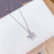Rotatable Windmill Necklace Japanese and Korean Childlike Girl Heart Simple Rotating Windmill Clavicle Chain Pendant Girlfriend's Accessories