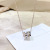 Fashion Geometry Pattern Element Necklace for Women Necklace South Korea Dongdaemun Internet Celebrity Same Style Small Waist Clavicle Chain Jewelry Ornament