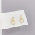 Korean Dongdaemun Autumn and Winter 925 Silver Needle Simple Square Personality Stud Earrings All-Matching Temperament Geometric Earrings Earrings for Women