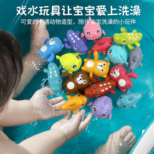 children‘s bath water toys winding spring shark summer baby baby bathroom swimming mother and baby toys