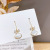 2020 New Korean Graceful Online Influencer Bow Zircon Stud Earrings Gold Plated Sterling Silver Needle Fritillary Earrings Jewelry